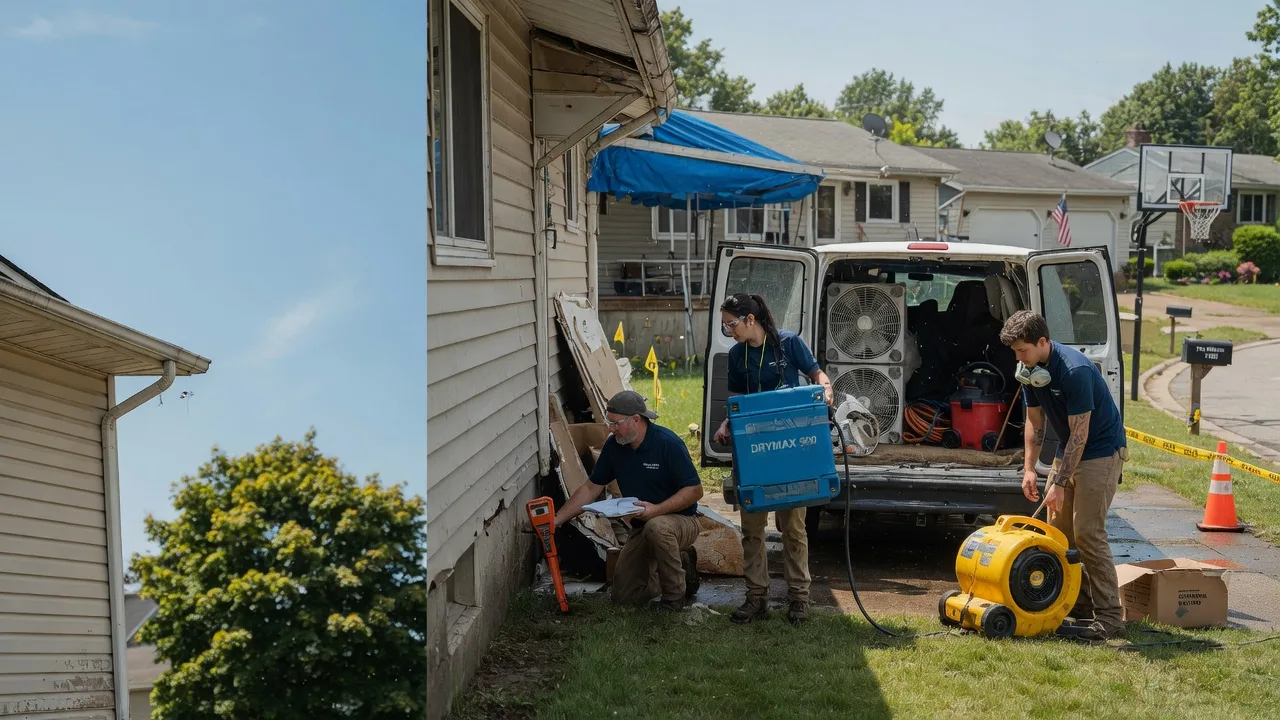 Ceiling Leak Cleanup in State Line, IN near me